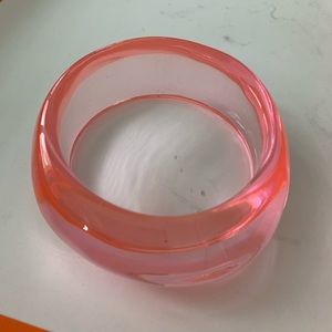 Lovely pinkish colored lucite bracelet